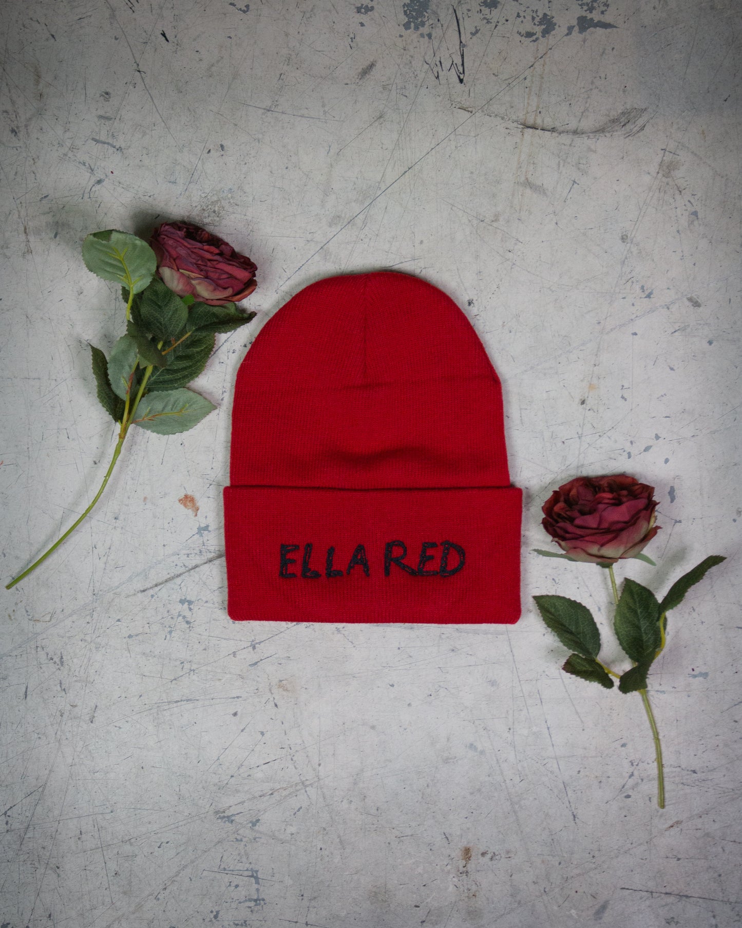 Ella Red Beanie